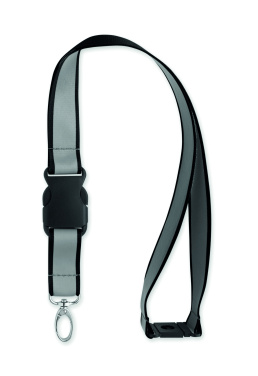 Logo trade advertising product photo of: Reflective RPET lanyard