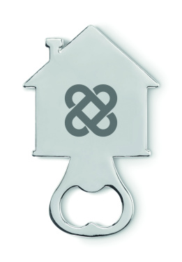 Logo trade promotional items image of: House shape bottle opener