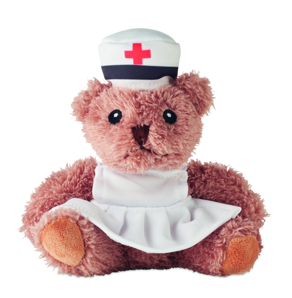 Logo trade promotional merchandise photo of: Teddy bear plush nurse