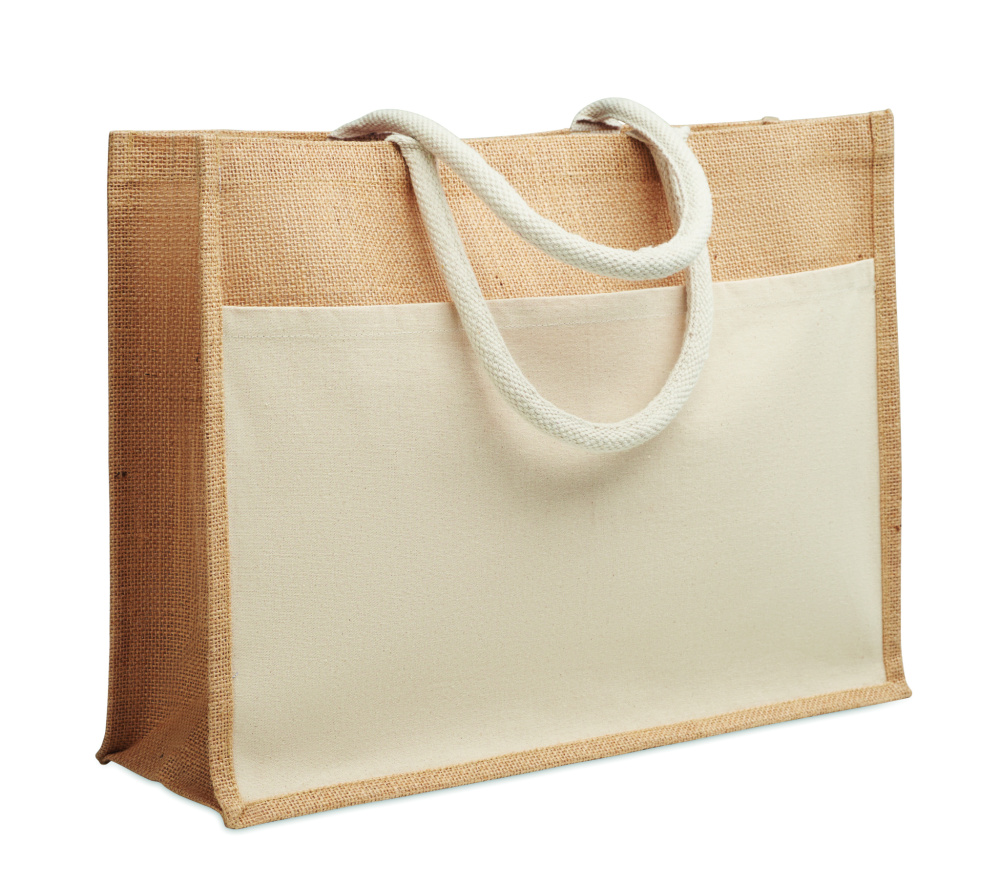 Logo trade promotional products picture of: Jute shopping bag