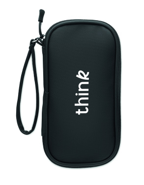 Logo trade promotional merchandise image of: Tech organiser pouch 600D RPET