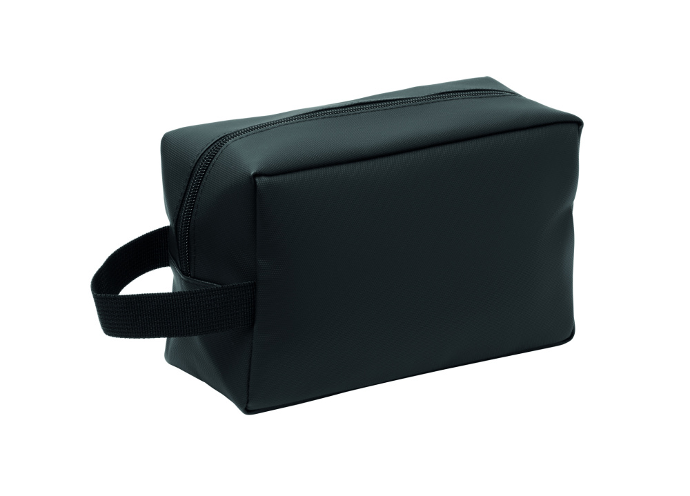 Logo trade promotional products image of: Toiletry bag in 600D RPET