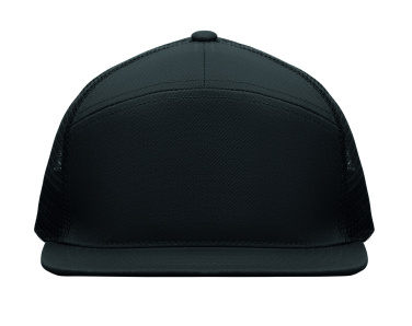 Logo trade corporate gifts image of: 7 panel flat visor cap