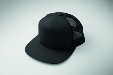 Logo trade business gifts image of: 7 panel flat visor cap