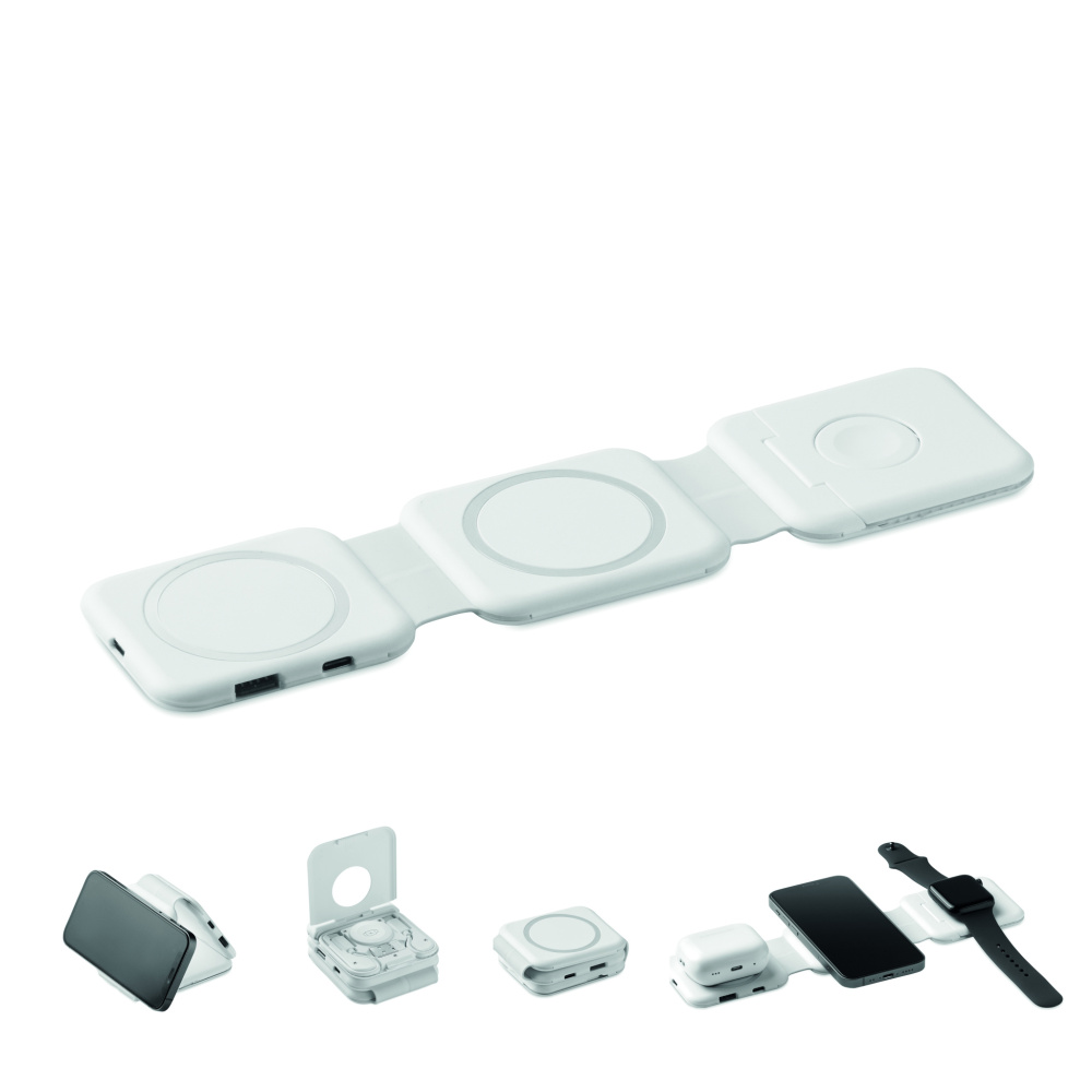 Logo trade promotional giveaways picture of: Foldable charging station