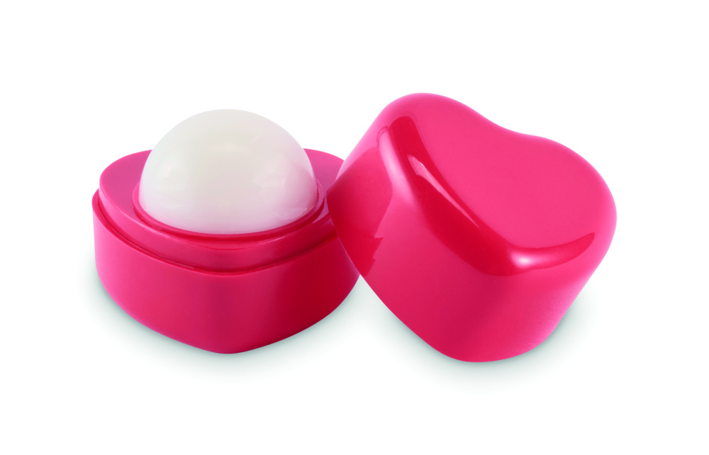 Logo trade promotional product photo of: Heart shape vegan lip balm