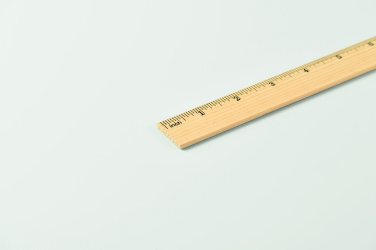 Logo trade promotional merchandise photo of: Wooden ruler 30cm
