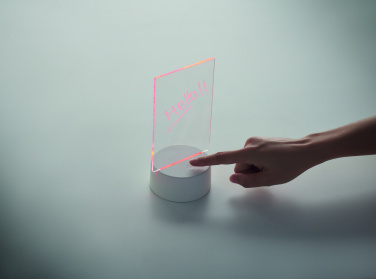 Logo trade promotional items image of: Light-up LED memo board