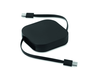 Logo trade promotional giveaway photo of: 100W retractable charging cable