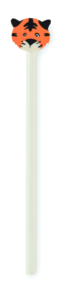 Logo trade business gift photo of: Wooden pencil in animal shape