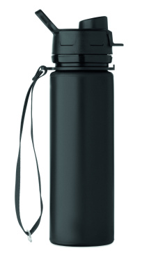 Logo trade promotional merchandise photo of: Foldable silicone sports bottle