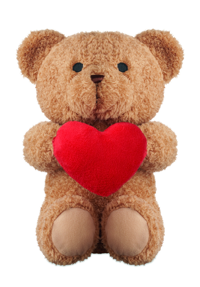 Logo trade promotional products picture of: Teddy bear with heart 23cm