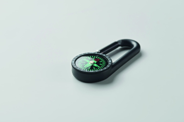 Logo trade corporate gifts picture of: Outdoor compass with carabiner