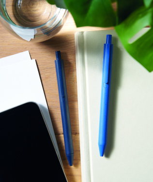 Logo trade promotional products picture of: Wheat Straw/ABS push type pen