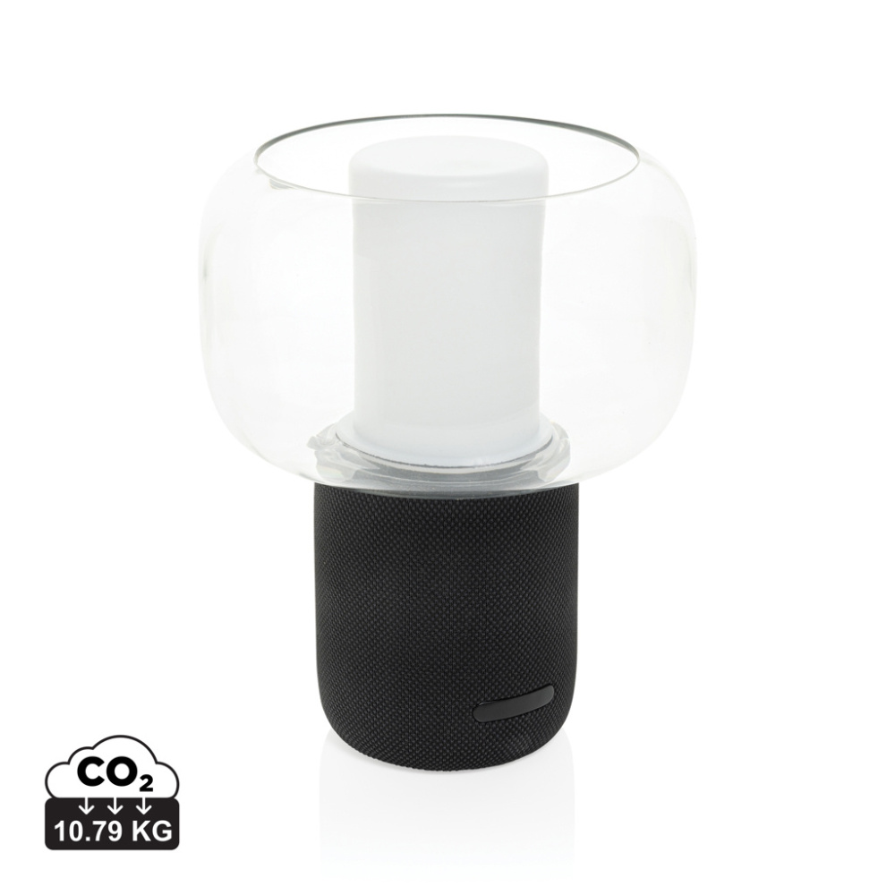 Logotrade business gift image of: Lux RCS recycled plastic 10W speaker lamp