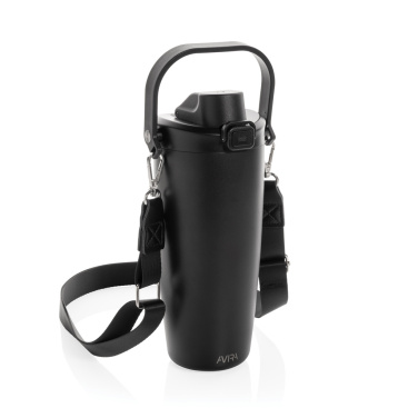 Logo trade promotional gift photo of: Avira Ayala RCS re-steel duosip lockable crossbody tumbler