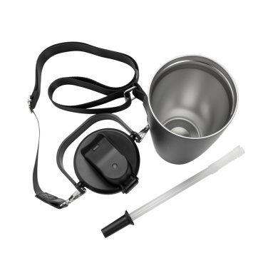 Logotrade promotional gifts photo of: Avira Ayala RCS re-steel duosip lockable crossbody tumbler