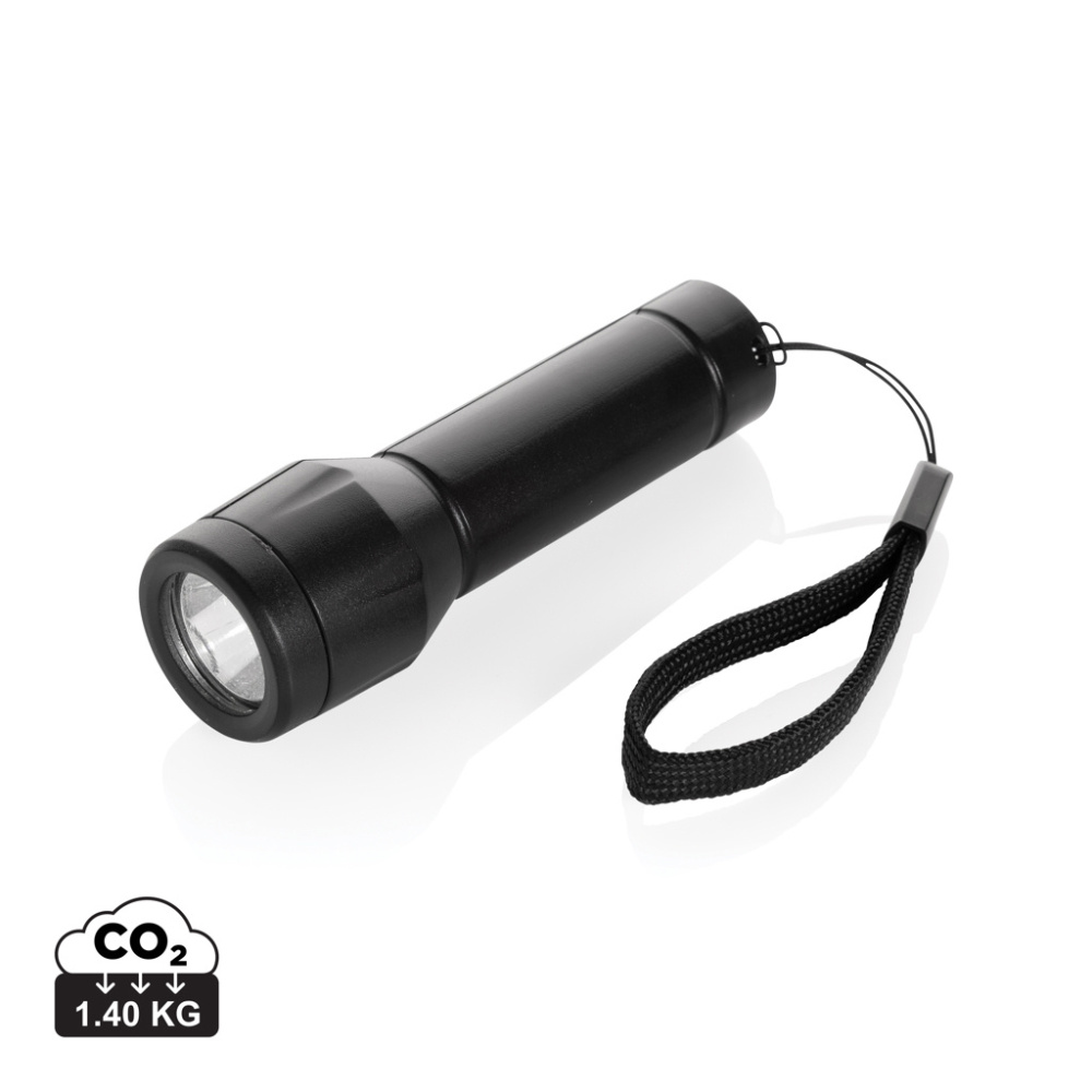 Logo trade promotional merchandise picture of: Flara RSC recycled plastic USB-rechargeable torch