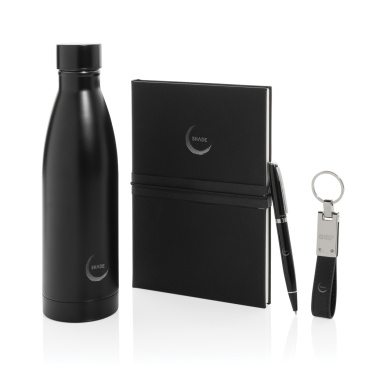 Logo trade advertising product photo of: Swiss Peak RCS deluxe business gift set w/ water bottle