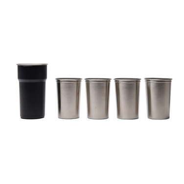 Logo trade promotional items picture of: VINGA Parks RCS SS cup, 4 pcs, 250 ML