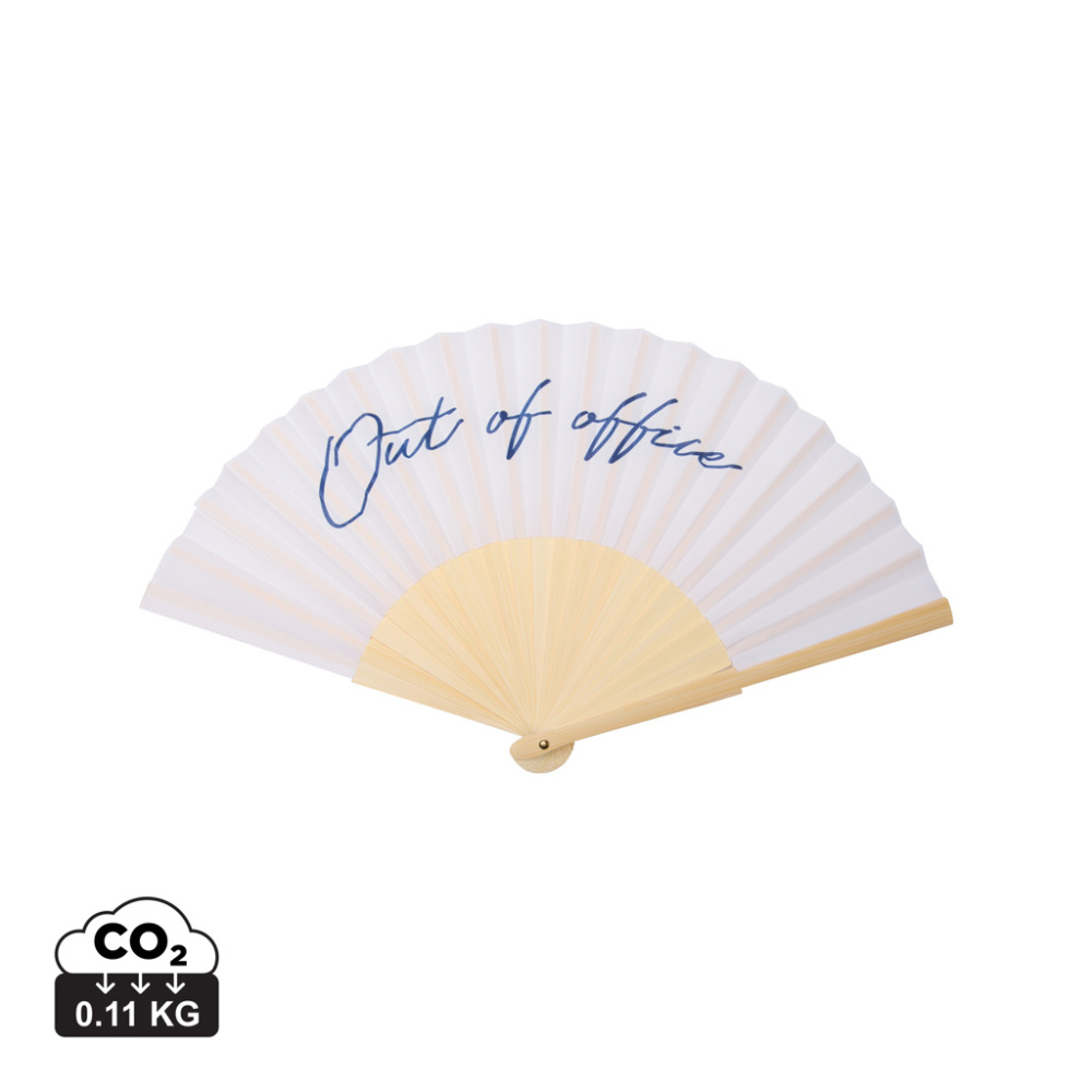 Logo trade business gift photo of: VINGA Out of office hand fan