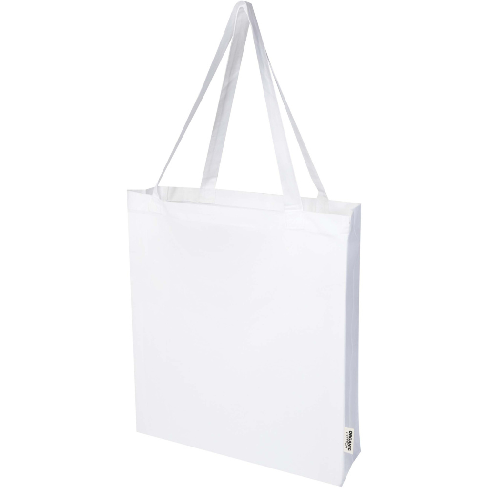 Logo trade promotional items picture of: Odisha 180 g/m² OCS organic full gusset tote bag 14L