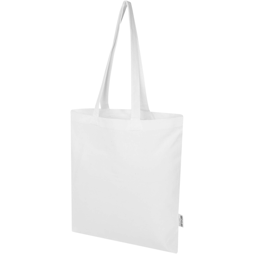 Logotrade promotional gift image of: Peru Blend 180 g/m² GRS recycled cotton tote bag 7L