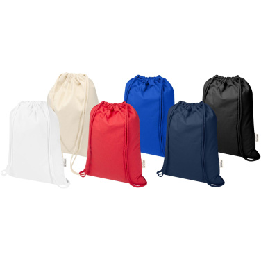 Logo trade promotional products picture of: Peru Blend 180 g/m² GRS recycled drawstring bag 5L