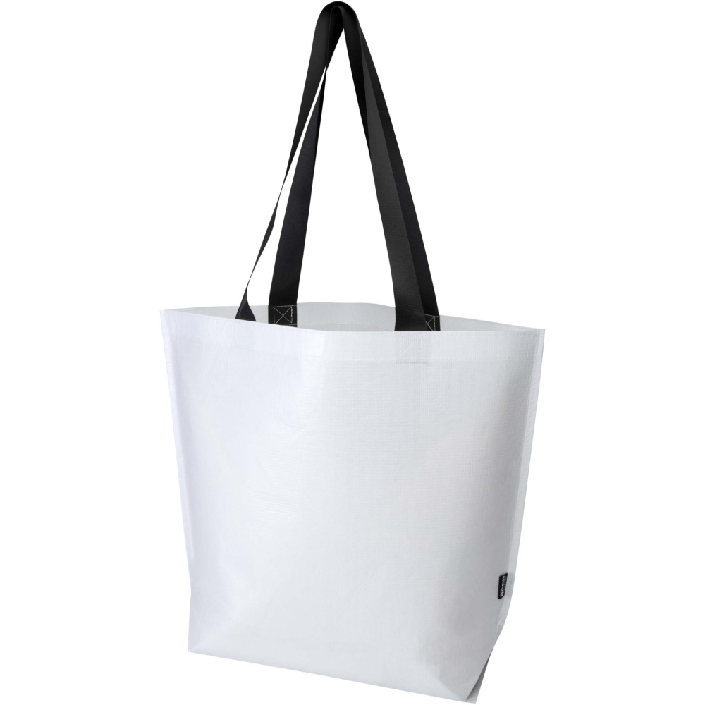 Logotrade promotional gift image of: Duo GRS recycled double-laminated oversized tote bag 30L