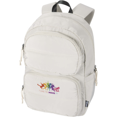 Logo trade advertising product photo of: Puffer 15.6" GRS recycled laptop backpack 18L