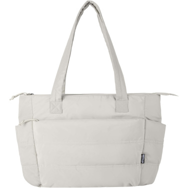 Logo trade promotional products image of: Puffer 15.6" GRS recycled laptop tote bag 18L