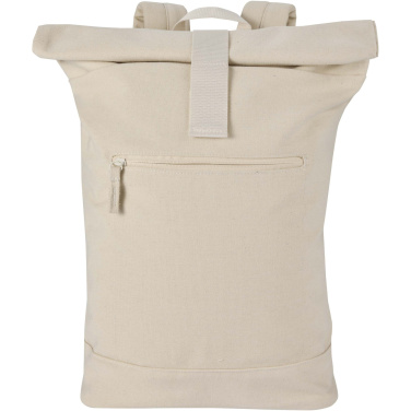 Logo trade promotional products image of: Recanvas 14” GRS recycled rolltop backpack 16L