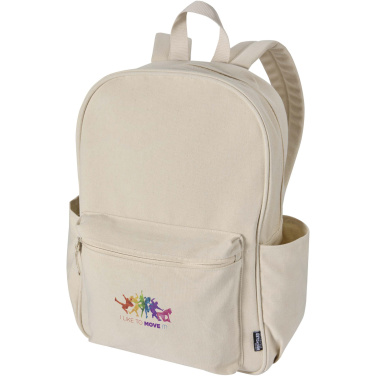 Logo trade corporate gifts picture of: Recanvas 15.6” GRS recycled city backpack 16L
