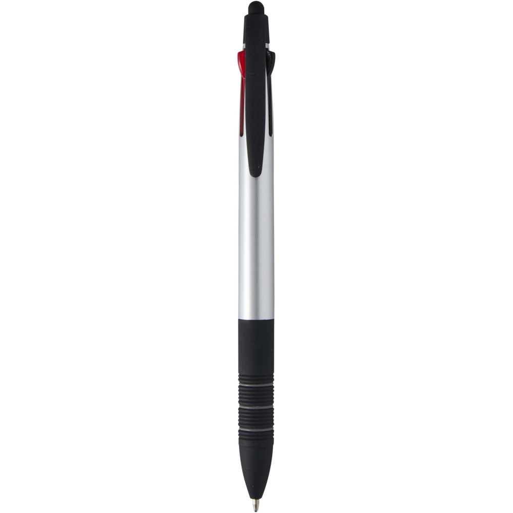 Logo trade promotional gifts picture of: Trine 3-ink RCS recycled ballpoint pen with stylus