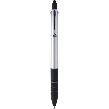 Logotrade promotional product image of: Trine 3-ink RCS recycled ballpoint pen with stylus
