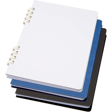 Logo trade promotional merchandise image of: Fil A5 hard cover RCS recycled spiral notebook