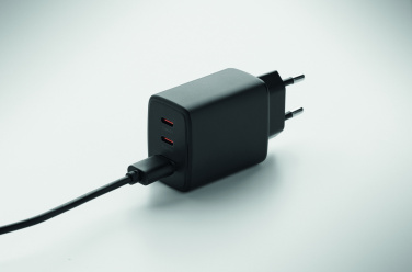 Logo trade corporate gift photo of: EU 2-pole wall adapter/charger
