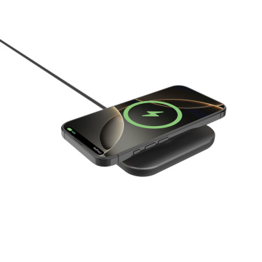 Logotrade promotional giveaway image of: Quantum ultra-fast 25W magnetic wireless charging pad