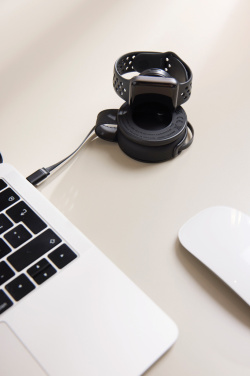 Logo trade promotional items image of: VINGA Baltimore RCS 2-in-1 Wireless 15W Travel Charger