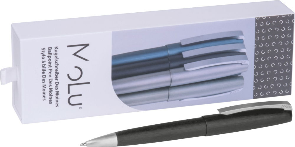 Logo trade promotional products picture of: Metal ballpoint pen Des Moines MoLu
