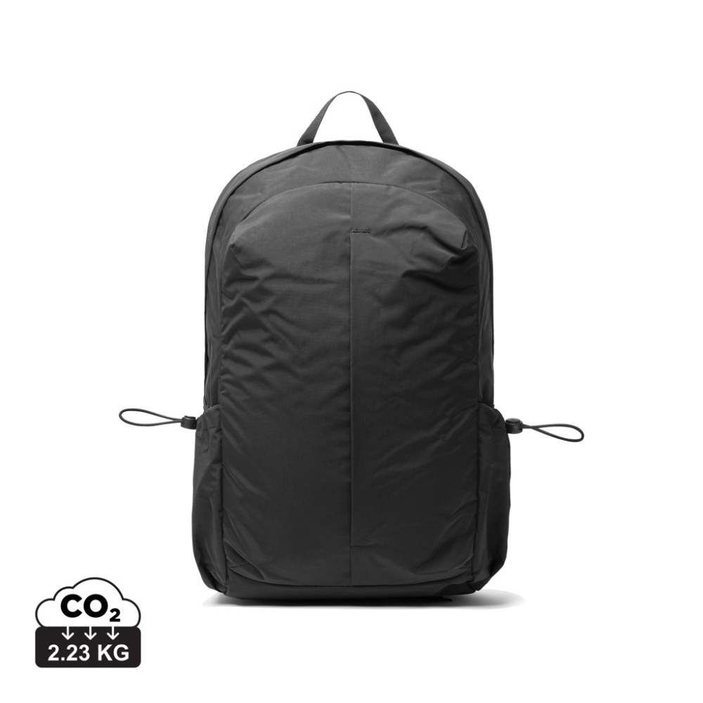 Logotrade promotional item image of: KENTO URBAN RCS recycled nylon 15.6 inch Backpack with front