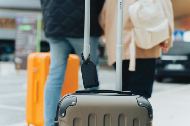 Logo trade promotional products image of: Globefind Dual RCS luggage tag with worldwide locating