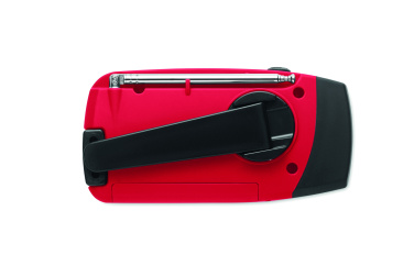 Logo trade business gift photo of: Portable radio SOS with LED torch