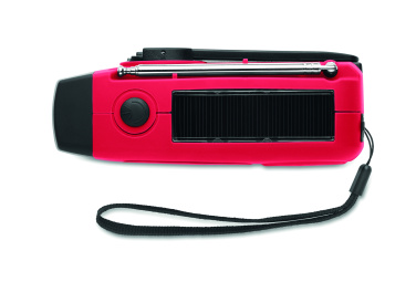 Logo trade promotional product photo of: Portable radio SOS with LED torch