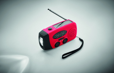 Logo trade promotional items picture of: Portable radio SOS with LED torch