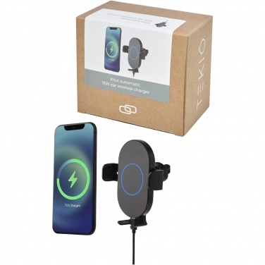 Logo trade ärikingitused foto: Pilot 15W juhtmevaba automaatne autolaadija 