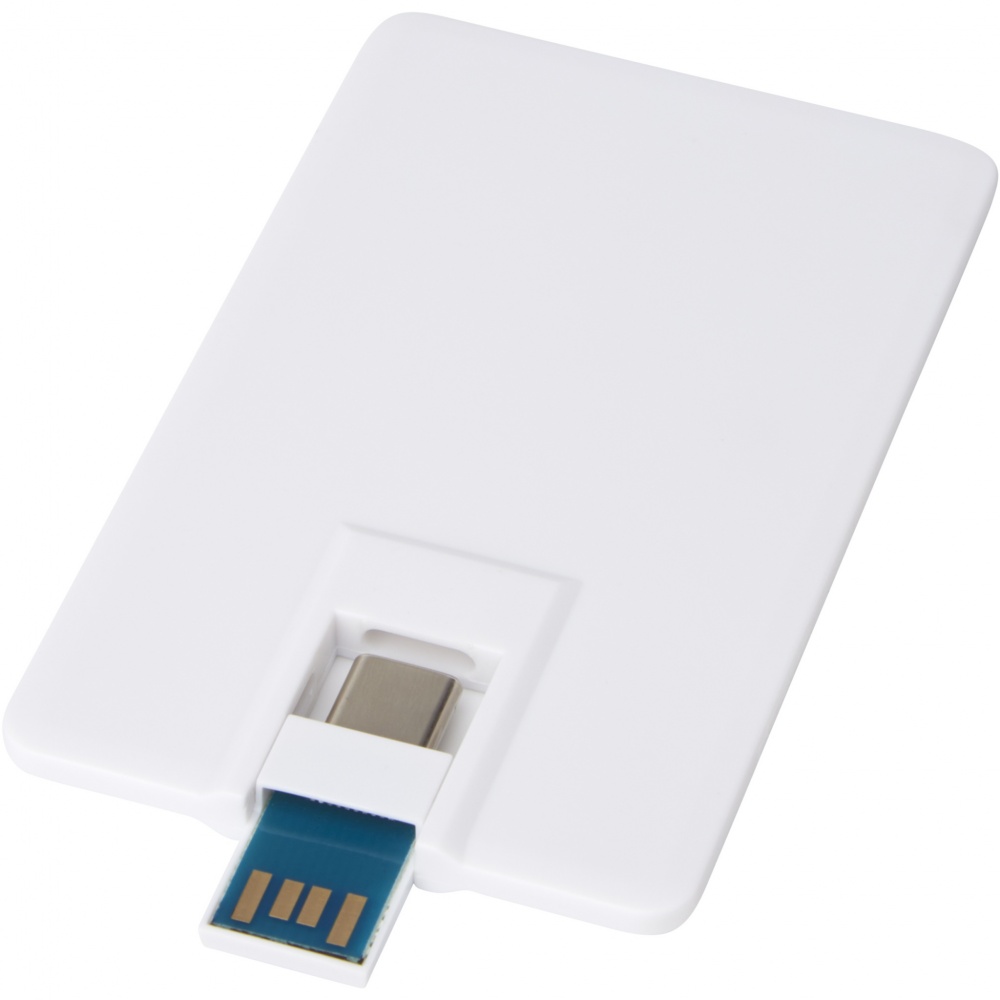Logotrade ärikingid pilt: Duo õhuke 32 GB USB-draiv koos Type-C ja USB-A 3.0-ga