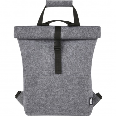 Logotrade ärikingi foto: Felta GRS taaskasutatud vildist roll-top rattakott 13L