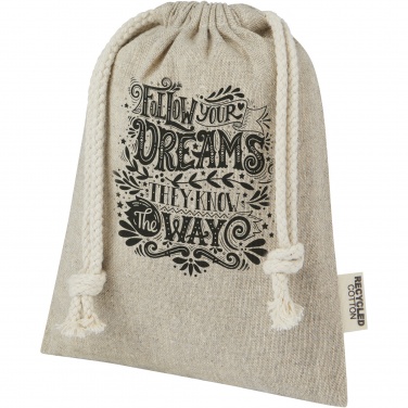 Logotrade ärikingitused pilt: Pheebs 150 g/m² GRS taaskasutatud puuvillast kinkekott väike 0,5L