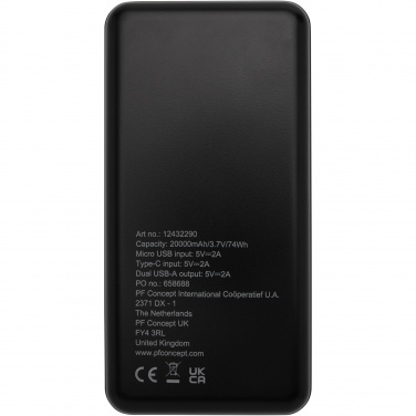 Logotrade reklaamtoote foto: Loop 20 000 mAh taaskasutatud plastist toitepank 